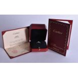 An 18 Carat White Gold Diamond Solitaire Ring. Diamond Round Brilliant Cut, 0.42 Carat, Size L,