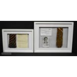 A framed presentation Tie and autographed photograph of the late Stanley Baxter together with a