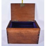 A late 19th Century Mahogany jewellery box 20 x 33.5 x 25cm