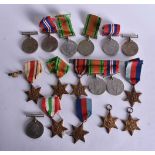 WWII MEDALS AND STARS. (5)