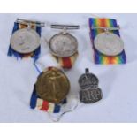 WWI & WWII MEDALS presented to 241484 Pte W Bates Linc R. (qty)