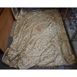 A LARGE 19TH CENTURY CHINESE SILK EMBROIDERED PANEL Late Qing. 135 cm x 212 cm.