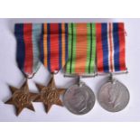 A WWII MEDAL GROUP. (4)
