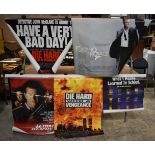 A collection of movie posters Die Hard, Lethal weapon Casino Royale and another 76 x 101cm (5)