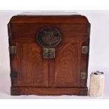 A FINE 18TH/19TH CENTURY CHINESE CARVED HUANGHUALI WOOD SEAL CHEST Qing. 37 cm x 35 cm x 28 cm.