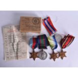 WWII MARITIME INTEREST MEDALS AND STARS presented to 1170 H T J Osborne A B RNVR. (5)