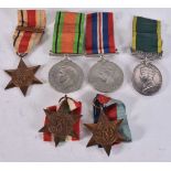 WWII AND TERRITORIAL MEDALS presented to 409949 Pte A Cross KOYLT. (qty)