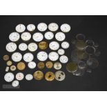 A collection of pocket watch faces and works (Qty)