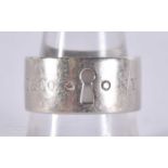 A TIFFANY & CO SILVER RING. O 1/2. 7.8 grams.
