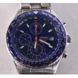 Seiko Chronograph 100m Quartz Watch Working
