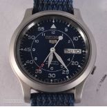 Seiko 5 Field Style Automatic Watch Working