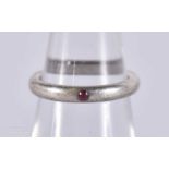 A TIFFANY & CO SILVER RING. J 1/2. 2.6 grams.