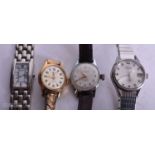 TWO SEIKO WRIST WATCHES and two others. Untested. 2.5 cm wide. (4)