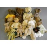 Fourteen collectors bears, including makers such as Russ, Shirden and Savannah Condition Report:
