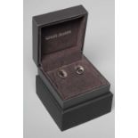 A PAIR OF GEORG JENSEN SILVER EAR STUDS designed by Vivianna Torun and realistically modelled as