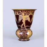 A PILKINGTON'S LUSTRE POTTERY 'BON ACCORDE' VASE, c.1908, designed by Walter Crane and painted by