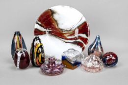 Konvolut von neun Teilen Künstlerg