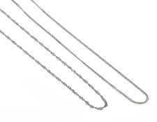 2-teiliges Halsketten-Konvolut WG