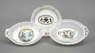 Drei Patriotische Schalen mit Kais