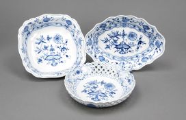 Drei Schalen, Meissen, 20. Jh., 1.