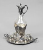 Jugendstil-Likörset, Deutsch, um 1