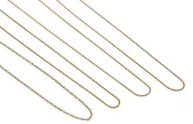 4-teiliges Halsketten-Konvolut GG