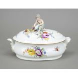 Ovale Deckelterrine, Meissen, Mitt