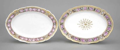 Zwei ovale Schalen aus dem Service