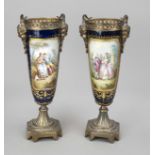 Paar Prunkvasen im Sevres Stil, Fr