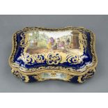 Prunkvolle Deckeldose, Sevres, Marke für