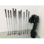 FULL SET OF SLAZENGER 'SEVE 276' IRONS FROM PITCHING WEDGE TO 9 IRON,