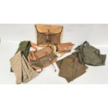 A PAIR OF BARBOUR LEGGINGS, CLYDE VALLEY CANVAS LEGGINGS, TWO PAIRS OF MOLESKIN TROUSERS,