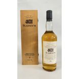 A 70CL BOTTLE OF BLADNOCH LOWLAND SINGLE MALT SCOTCH WHISKY IN ORIGINAL FITTED WOODEN PRESENTATION