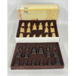 A BOXED CHESS SET "STUDIO ANN CARLTON", SHANGHAI DESIGN.