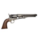 A RARE .44 PERCUSSION FLUTED CYLINDER COLT 1860 ARMY REVOLVER, serial no. 507, for 1860, with