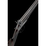 WESTLEY RICHARDS A 12-BORE 1871 PATENT SNAP-ACTION BAR-IN-WOOD TOPLEVER HAMMERGUN, serial no. 12388,