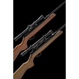 A COMPOSED PAIRING OF .177 AND .22 BSA MERLIN MKII AIR-RIFLES, serial numbers KA5869 and LA4085,
