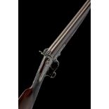 E.M REILLY & CO.. LONDON A FINE 12-BORE PINFIRE DOUBLE-BARRELLED SPORTING GUN, serial no. 12893, for