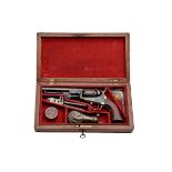 A CASED .31 PERCUSSION COLT 1849 POCKET REVOLVER, serial no. 56713, for 1853, with octagonal 5in.