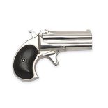 A .41 (RIMFIRE) REMINGTON OVER-UNDER DERRINGER PISTOL, batch no. 7200, circa 1900, with re-nickelled