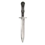 A RARE AMERICAN CIVIL WAR ANTI-SLAVERY HUNTING KNIFE, circa 1864, 7in. single-edged blade faintly