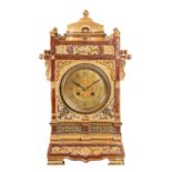 A LATE 19TH CENTURY DOULTON LAMBETH MANTEL CLOCK