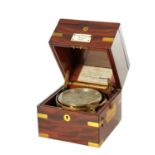 U.F.P. SACKMANN & SOHN, ALTONA. NO. 2580. A 19TH CENTURY GERMAN TWO-DAY MARINE CHRONOMETER