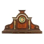 AN EXHIBITION QUALITY LATE 19TH CENTURY INLAID MANTEL CLOCK