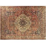 A LATE 19TH CENTURY PERSIAN KERMAN RUG