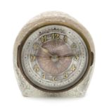 A 1920'S RENE LALIQUE 'EGLANTINE' MANTEL CLOCK