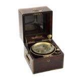 JOHN POOLE, LONDON. A LATE 19TH CENTURY TWO-DAY MARINE CHRONOMETER