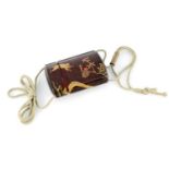 A FINE JAPANESE MEIJI PERIOD FIVE CASE LACQUERWORK AND GOLD GILT HIGHLIGHTED INRO