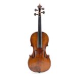 IN THE MANNER OF GEORGE CRASKE A MID 19TH CENTURY ENGLISH FULL-SIZE VIOLIN