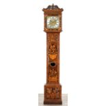 JOHN KNIBB, OXFORD A LATE 17TH CENTURY WALNUT MARQUETRY LONGCASE CLOCK